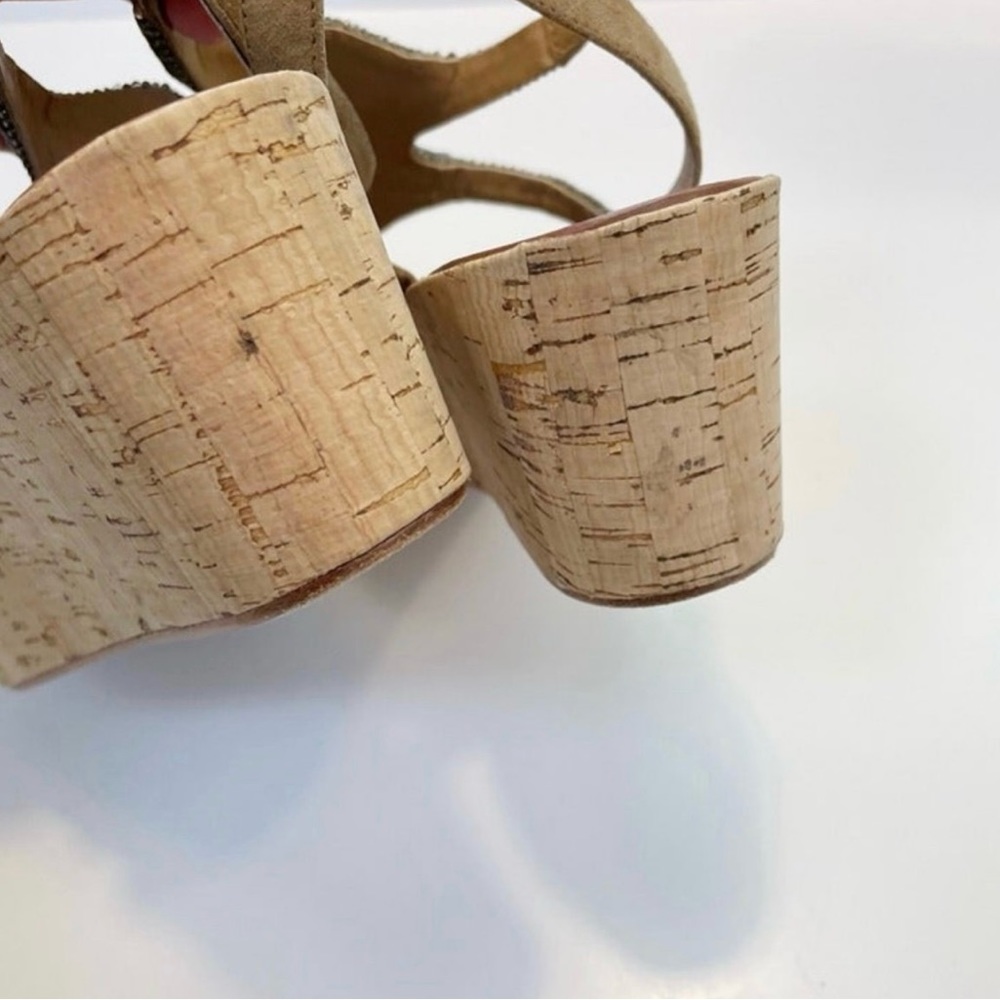 Anthropologie Jacey Beaded Wedge Sandal, Size 9 - Picture 6 of 7